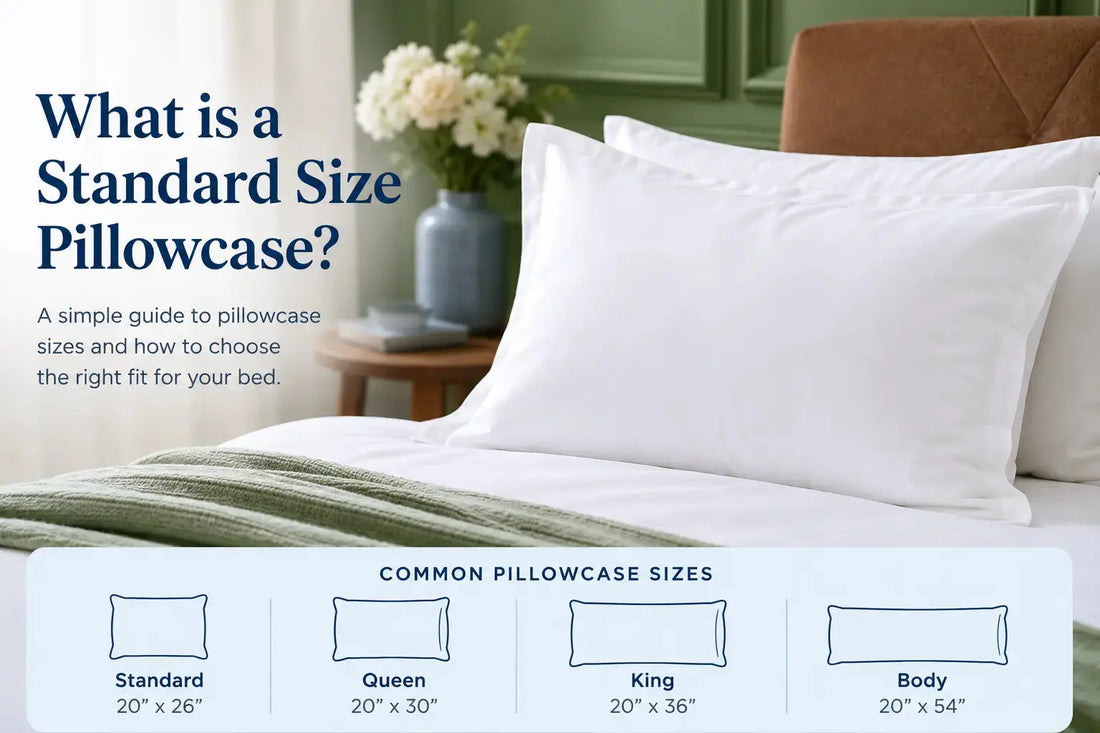 Standard queen and king silk pillowcases measured and compared flat - guide to standard pillowcase dimensions and how to find the correct size