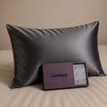 30 Momme 100% Mulberry Silk Pillowcase for Hair & Skin - Dark Gray Lunissy UK