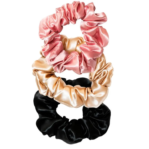 3 Silk Scrunchies Set Lunissy UK