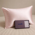Lunelle blush pink 30 momme 100% mulberry silk pillowcase single