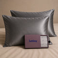 Set Of 2 | 22 Momme 100% Mulberry Pillowcases for Hair & Skin - Dark Gray Lunissy UK