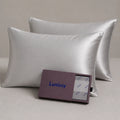 Set Of 2 | 30 Momme 100% Mulberry Pillowcases for Hair & Skin - Silver Lunissy UK