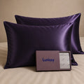 Set Of 2 | 22 Momme 100% Mulberry Pillowcases for Hair & Skin - Purple Lunissy UK
