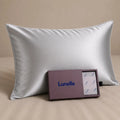 Lunelle silver grey 30 momme 100% mulberry silk pillowcase single