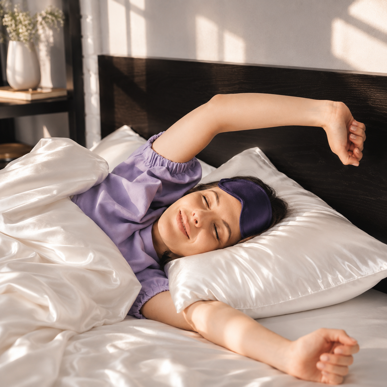 Set Of 2 | 30 Momme 100% Mulberry Pillowcases for Hair & Skin - White